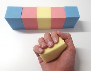Hand therapy foam blocks