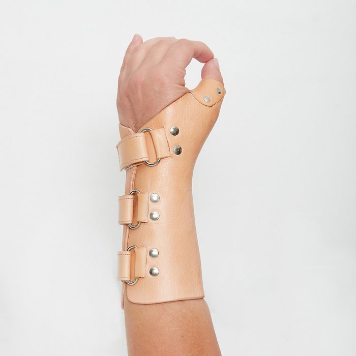 Custom made leather splints Melbourne Hand Rehab