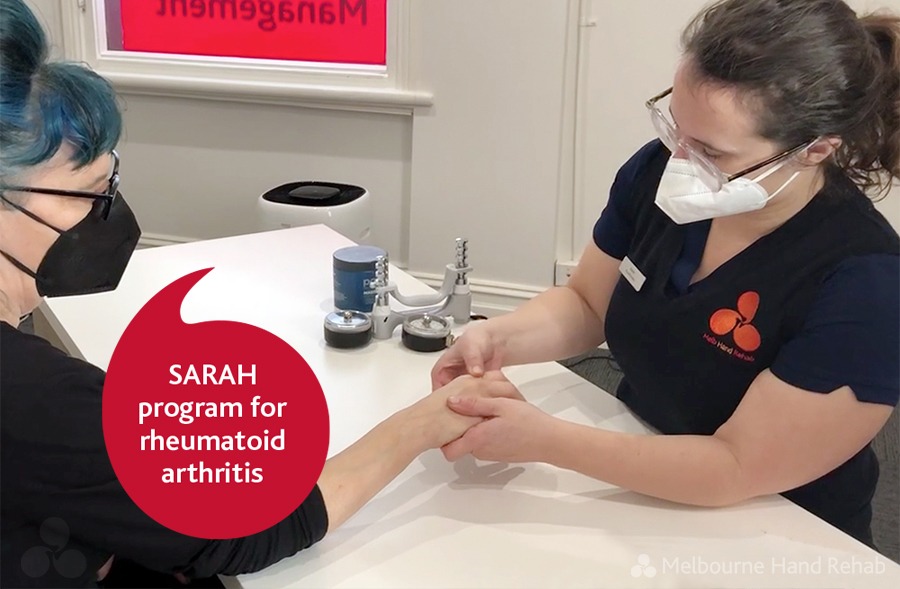 SARAH rhuematoid arthritis management | Melbourne Hand