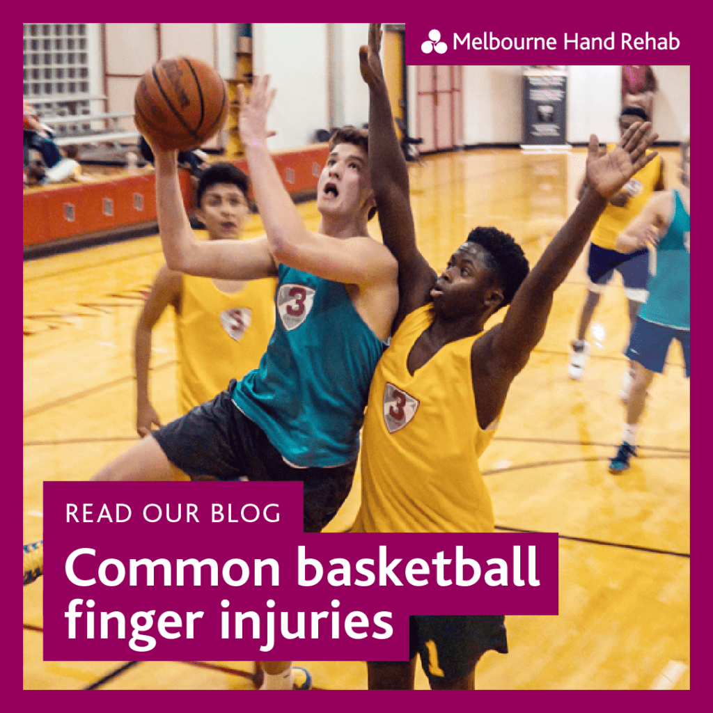 Melbourne Hand Rehab. Read our blog: Common basketball finger injuries.