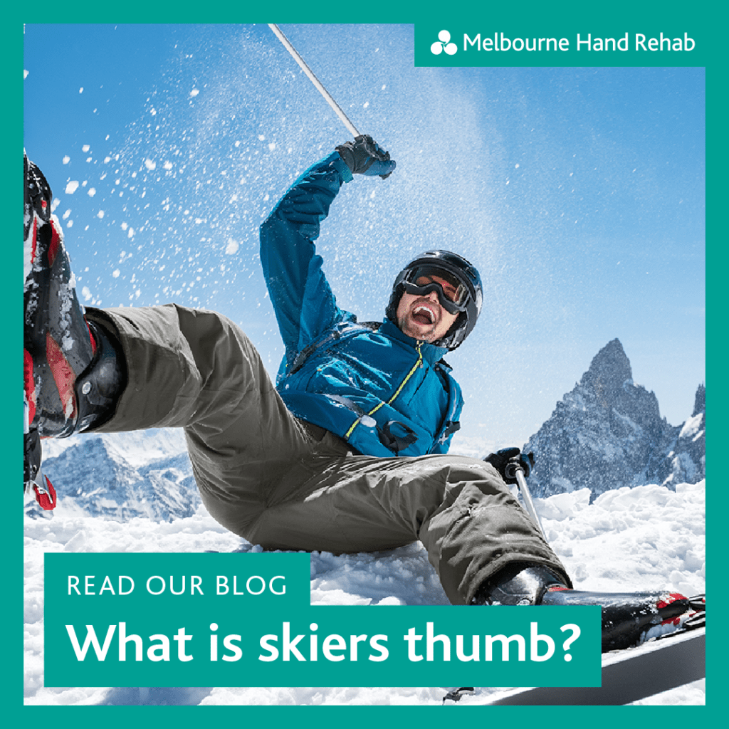 Melbourne Hand Rehab. Read our blog: What is skiers thumb?