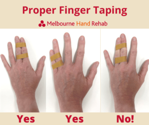 How to correctly tape fingers after an injury