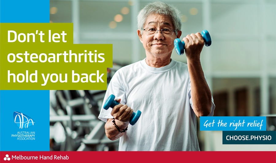 Don't let osteoarthritis hold you back campaign graphic