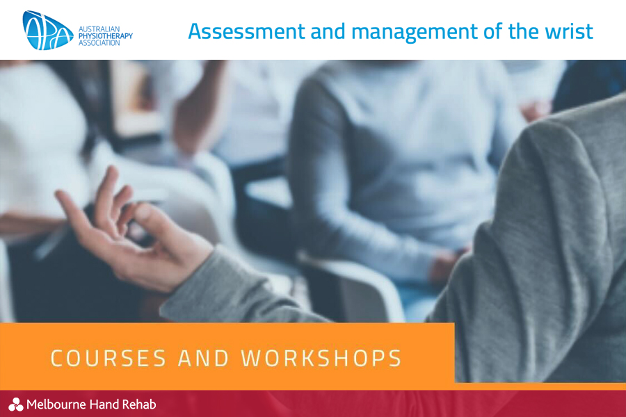 Graphic for APA's Assessment & Management of the Wrist Course