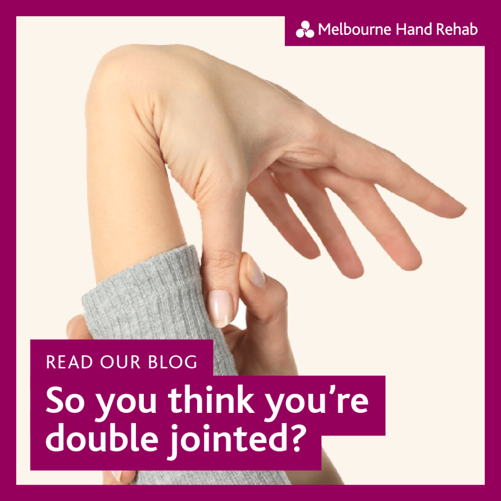 Read our blog: So you think you're double jointed?