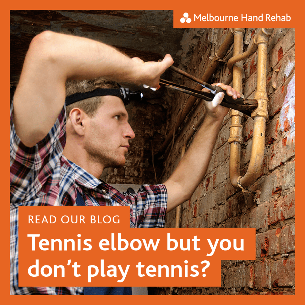 Read our blog: Tennis elbow but you don't play tennis