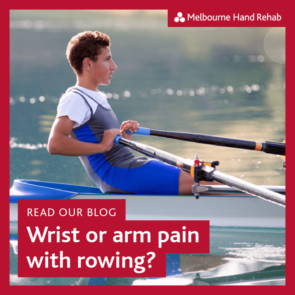 Read our blog: Wrist or arm pain with rowing?