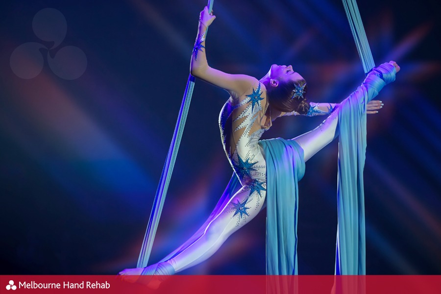 Read our blog: Hand and wrist pain in aerialists